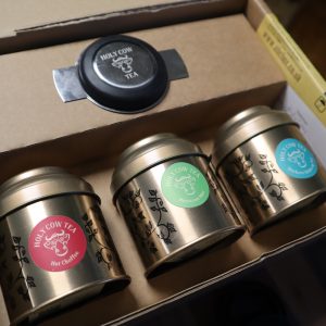Tea Gift Box - Select three gifting caddies plus an infuser basket