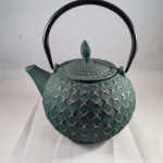 Green Diamond Cast Iron Teapot