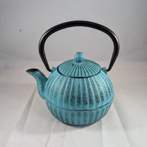 Teal Cast Iron Teapot