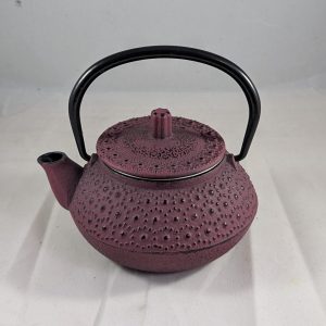 Pink Cast Iron Teapot