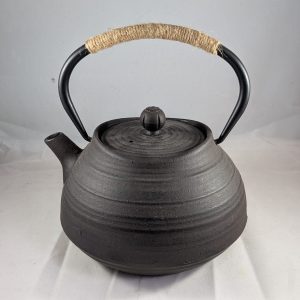 Black Cast Iron Teapot