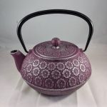 Purple Primula Cast Iron Teapot